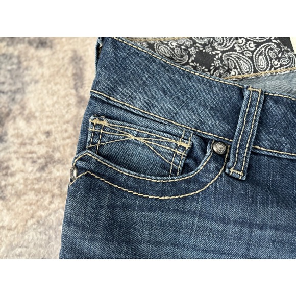 Ariat Real Denim Bootcut Blue Jeans Womens Size 29L Ranch Rodeo Cowgirl Western - Picture 3 of 15